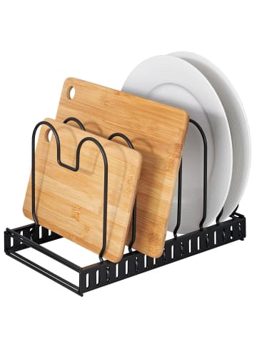 Wenko Teleskop-Geschirrabtropfer in Schwarz, (H) 18 x (L) 18 cm