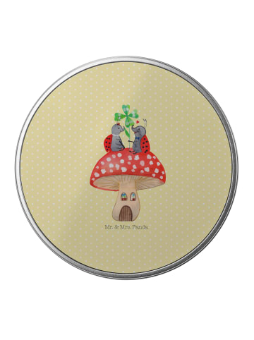 Mr. & Mrs. Panda Blechdose Marienkäfer Fliegenpilz ohne Spruch in Gelb Pastell