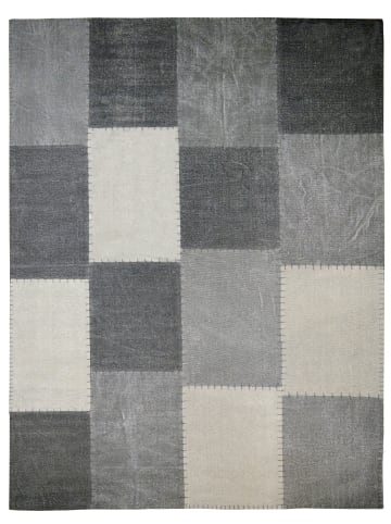 Kayoom Wohnzimmer Teppich – Kurzflorteppich Lyrical 110 in multi - grau - rechteckig