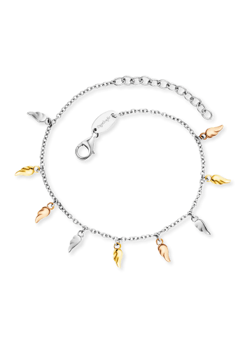 Engelsrufer  925 Sterling Silber, rhodiniert, rosé- und vergoldet Armband 17+3cm