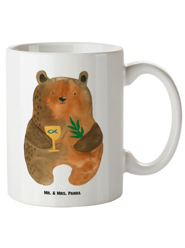 Mr. & Mrs. Panda Große Teetasse Bär Konfirmation ohne Spruch in Weiß