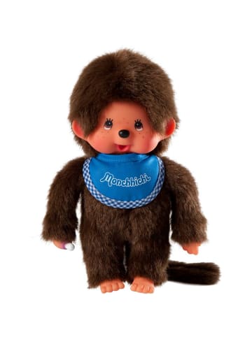 Monchhichi Junge Classic | 20 cm | Monchhichi Puppe | mit original blauem Lätzchen