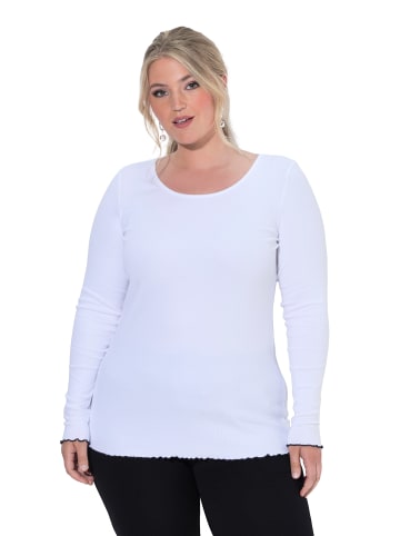 MIAMODA Langarmshirt in schneeweiß
