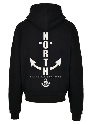 F4NT4STIC Ultra Heavy Hoodie North Anchor Knut & Jan Hamburg in schwarz