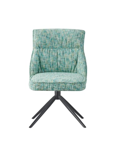 DUBI Möbel 2er-Set: Drehstuhl MIRELA in Türkis - (B)49 x (H)84 x  (T)62 cm