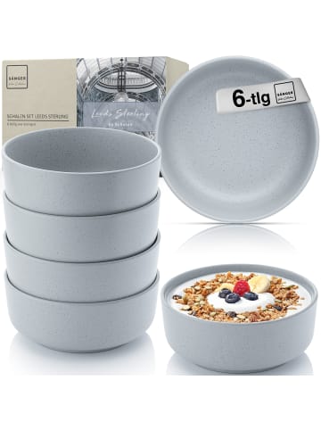 Sänger SCHALEN LEEDS STERLING - 6 teilig aus Steingut