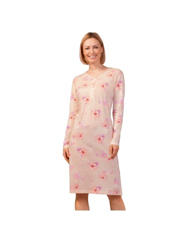 hajo Single-Jersey Nachthemd La vie en Rose in puderrosa