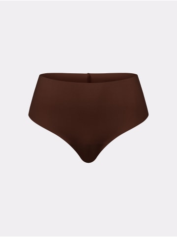 Erlich Textil  Brazil String CASUAL COTTON HIGH WAIST BRAZIL STRING IM 3er PACK in umbra