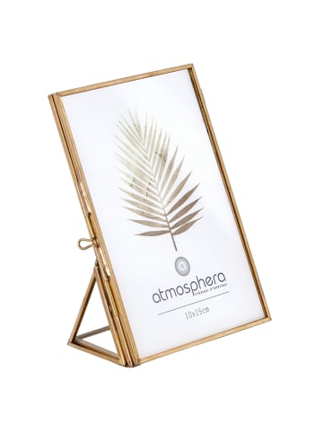 Atmosphera Créateur d'intérieur Bilderrahmen, minimalistisch in Gold, (B) 5,5 x (H) 14,6 x (L) 11,4 cm