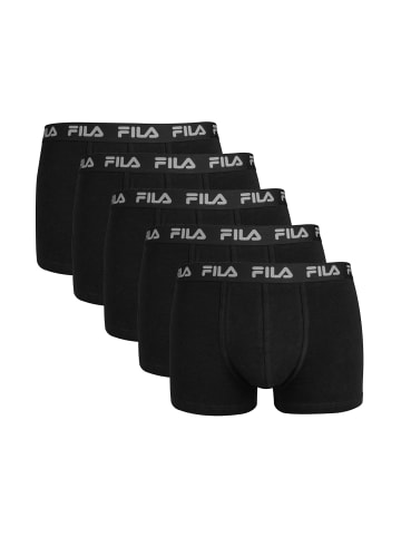 Fila Boxershort 5er Pack in Schwarz