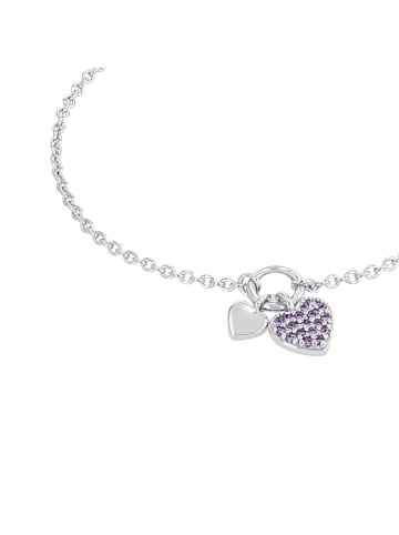 S. Oliver Jewel Armband Silber 925, gelbvergoldet in Lila