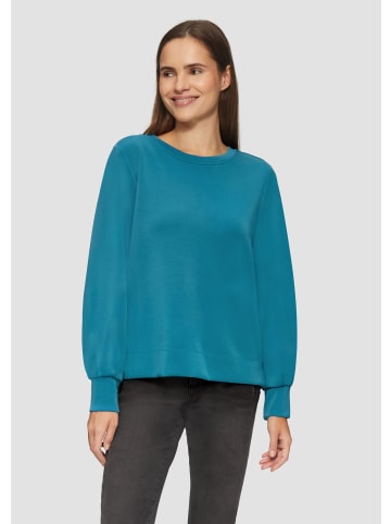 s.Oliver Sweatshirt langarm in Petrol