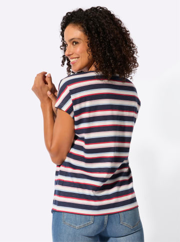 WITT WEIDEN Print-Shirt in marine-ecru-bedruckt