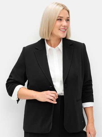 sheego Blazer in schwarz