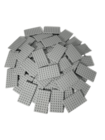 LEGO 6x10 Platten Bauplatten Hellgrau 3033 25x Teile - ab 3 Jahren in gray