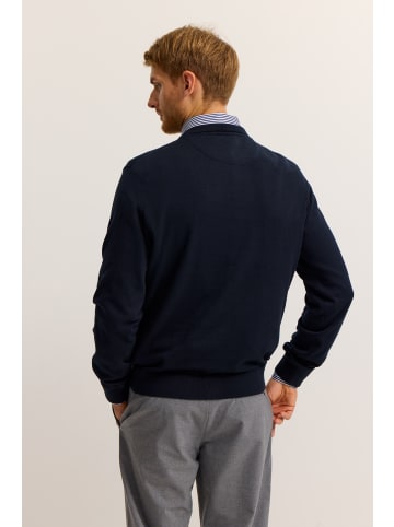 Bugatti Pullover Rundhals in 390-dunkelblau