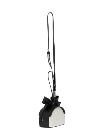 faina Women Handbag in Black White