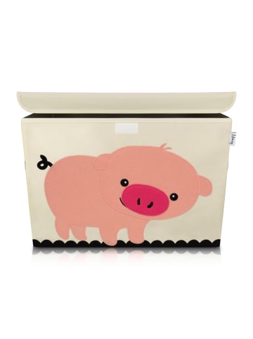 Lifeney Aufbewahrungsbox Schwein, 51 x 36 x 36 cm