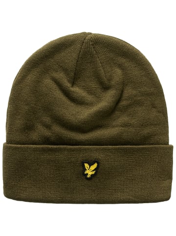 Lyle & Scott Beanie Cuff in oliv