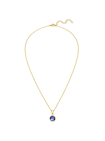 Rafaela Donata Kette aus Sterling Silber mit Tansanit in gelbgold