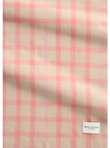 Marc O'Polo Karierter Wollschal in Medium Pink