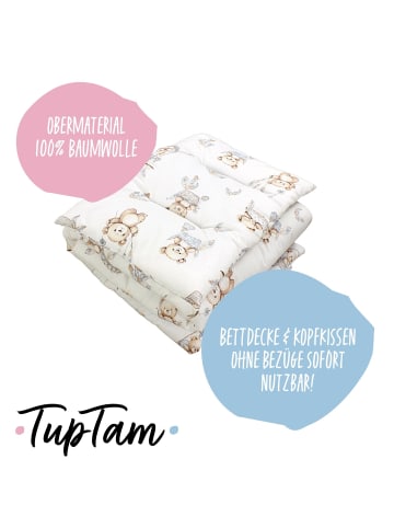 TupTam Kinder Bettdecken Set Gemustert in beige Modell 4