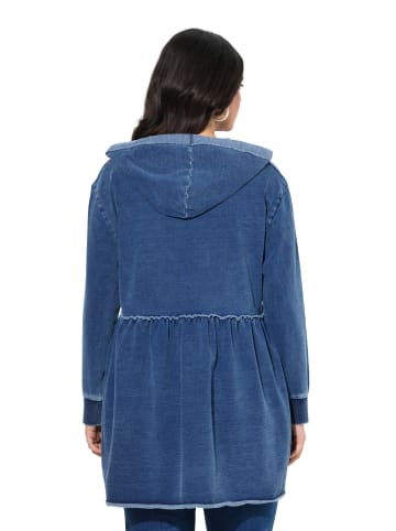 Ulla Popken Sweatshirt in indigo denim