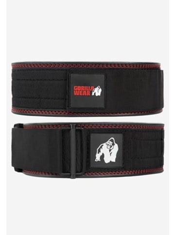 Gorilla Gorilla Wear 4 Zoll Premium Leder Hebegürtel - Schwarz