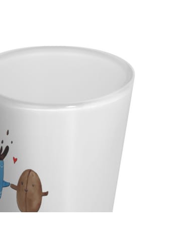 Mr. & Mrs. Panda Schnapsglas Kaffee Bohne ohne Spruch in Transparent
