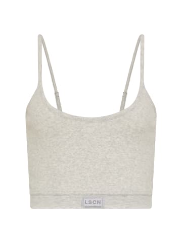 LSCN BY LASCANA Crop-Top in hellgrau meliert