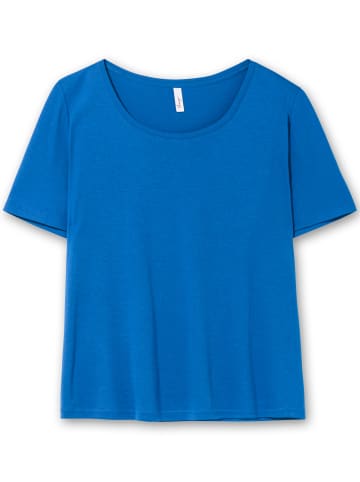 sheego T-Shirt in kobaltblau