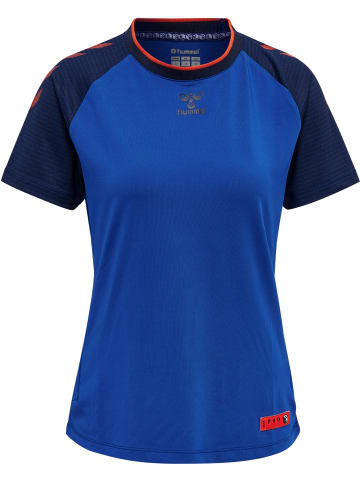 Hummel Hummel T-Shirt Hmlpro Multisport Damen Schnelltrocknend in SURF THE WEB/MARITIME BLUE