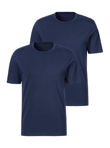 S. Oliver Unterhemd / Shirt Kurzarm Basic in Marine