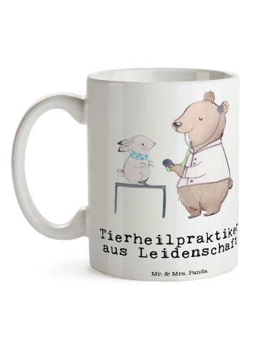 Mr. & Mrs. Panda Teetasse Tierheilpraktiker Leidenschaft mit Spruch in Weiß