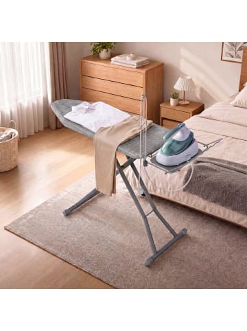 SONGMICS Bügelbrett Borix in Grau - (B)146.8 x (H)90 x (T)42.3 cm