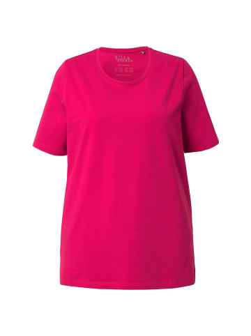 Ulla Popken Shirt in dunkle himbeere