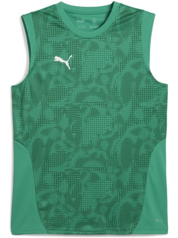 Puma Sportshirt "TeamCUP Training Sleeveless Jersey" in Grün