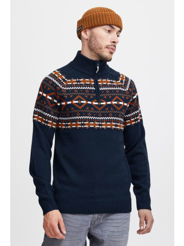 BLEND Troyer BHNilo 20716667 ME Schöner Strick-Troyer mit Norwegermuster in mittelblau