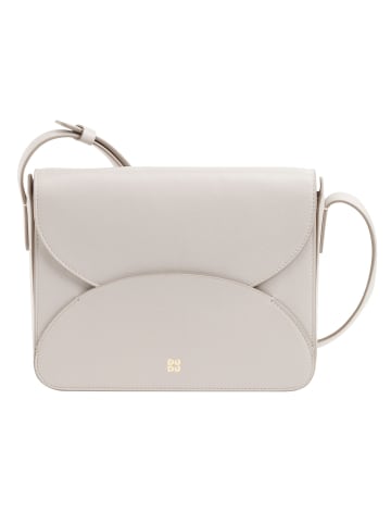 DuDu Cefalonia Umhängetasche Leder 21 cm in pearl grey