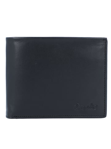 Esquire New Silk Geldbörse Leder 10,5 cm in schwarz