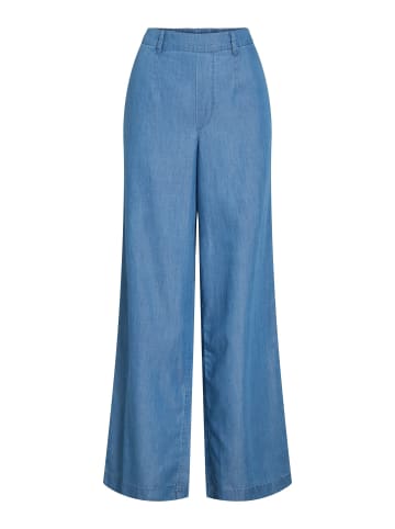 Vila Wide Leg Hose in Medium Blue Denim