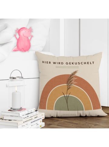 Mr. & Mrs. Panda Sofa Kissen Sofakissen Scandi Design mit Spruch in Weiß