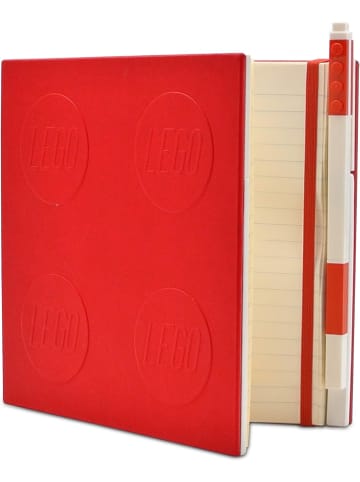 COFI 1453 IQ LEGO Stationary Locking Notebook - Schreibwaren in Rot