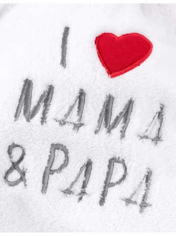 Baby Sweets Decke I love Mama & Papa in bunt