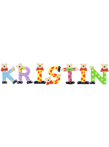 Playshoes Deko-Buchstaben "KRISTIN" in bunt