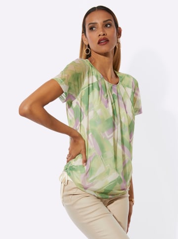 creation L Rundhalsshirt in pistazie-apfel-bedruckt