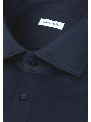 Seidensticker Jerseyhemd Shaped in Dunkelblau