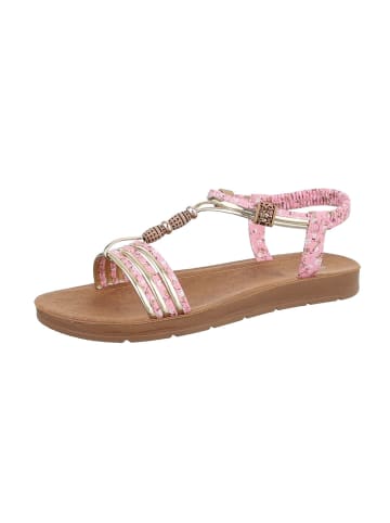 Ital-Design Sandale & Sandalette in Rosa und Gold