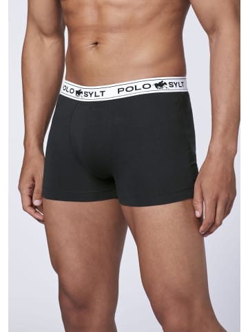 Polo Sylt Boxershorts im 3er-Pack mit Label-Elastikbund in Schwarz