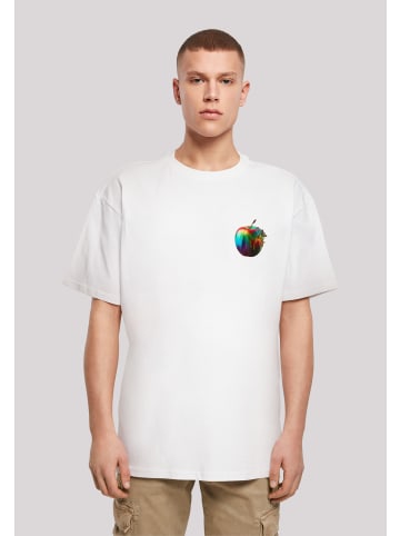 F4NT4STIC T-Shirt Colorfood Collection - Rainbow Apple in weiß